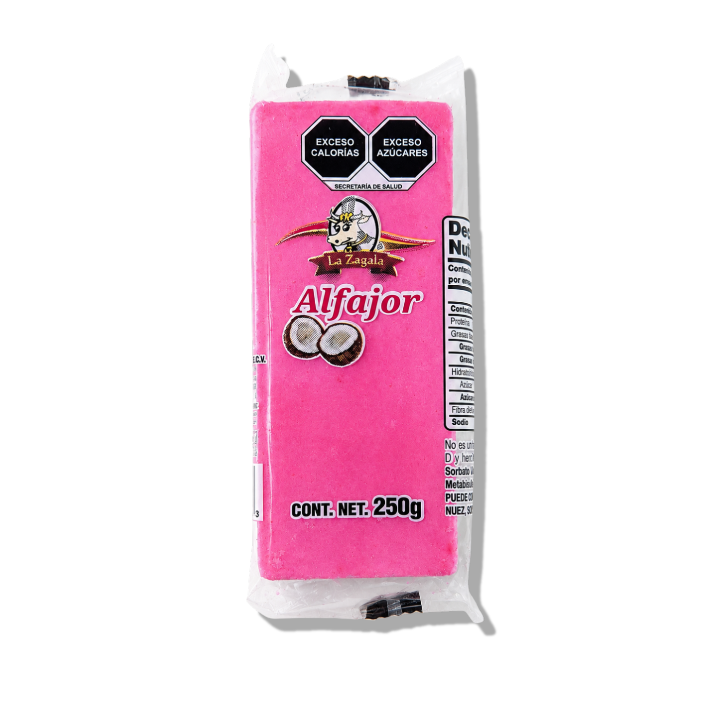 ALFAJOR COCO BARRA 250 GR LA ZAGALA