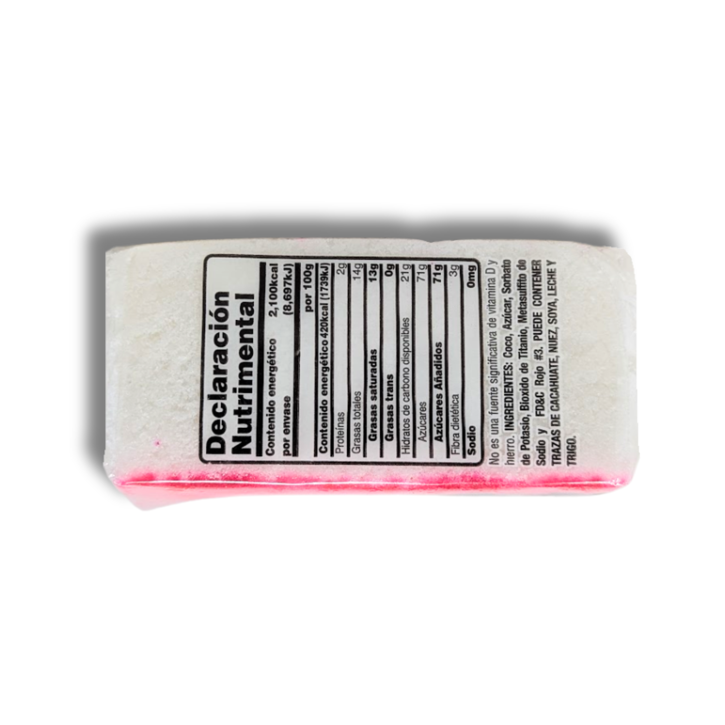 ALFAJOR COCO BARRA 500 GR LA ZAGALA