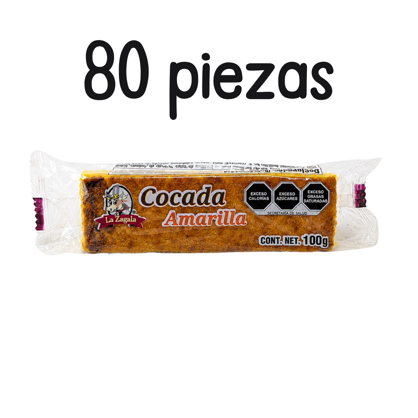 COCADA 100 GR - LA ZAGALA - PACK DE 80 PZS