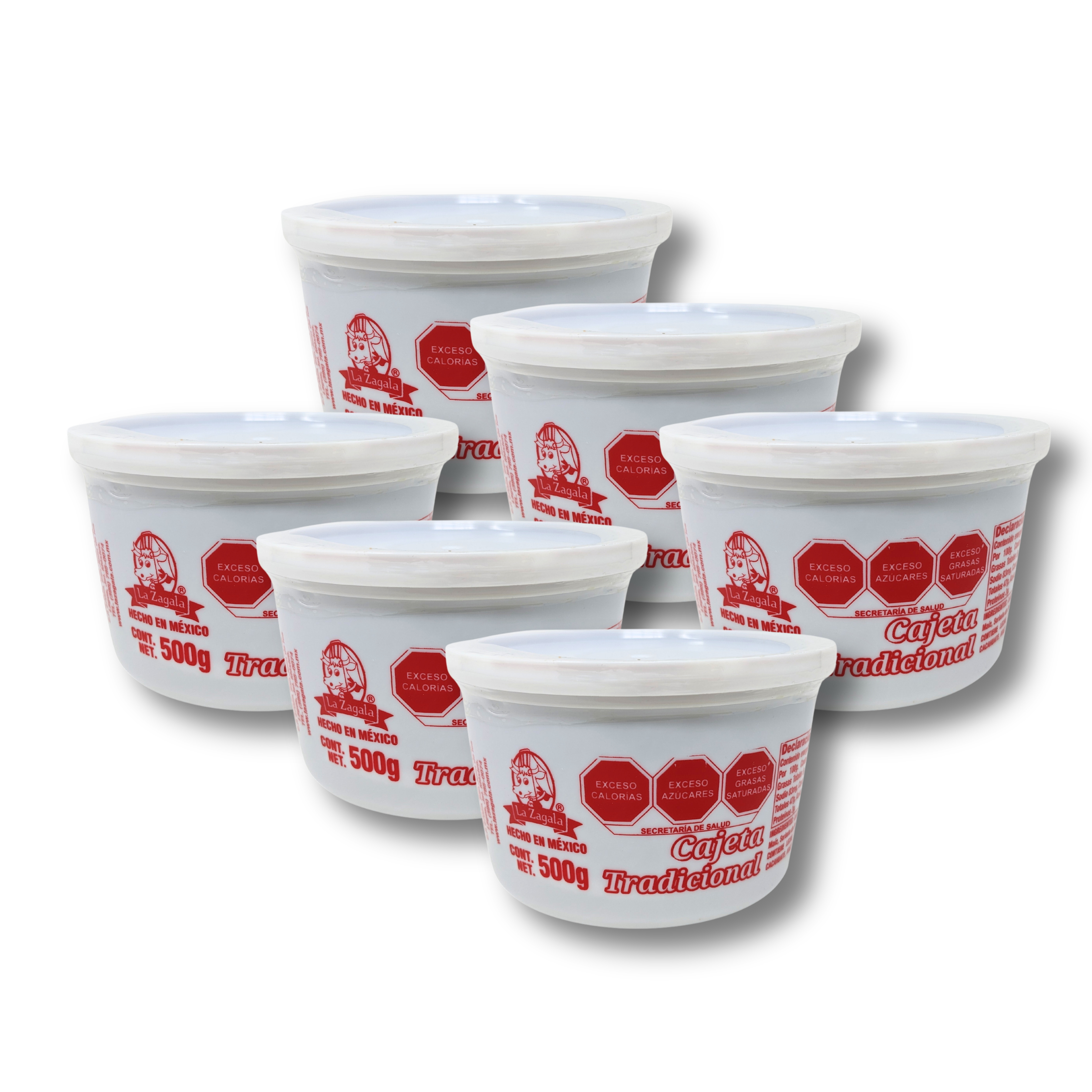 Cajeta La Zagala Envase 500 gr - Caja con 6 piezas