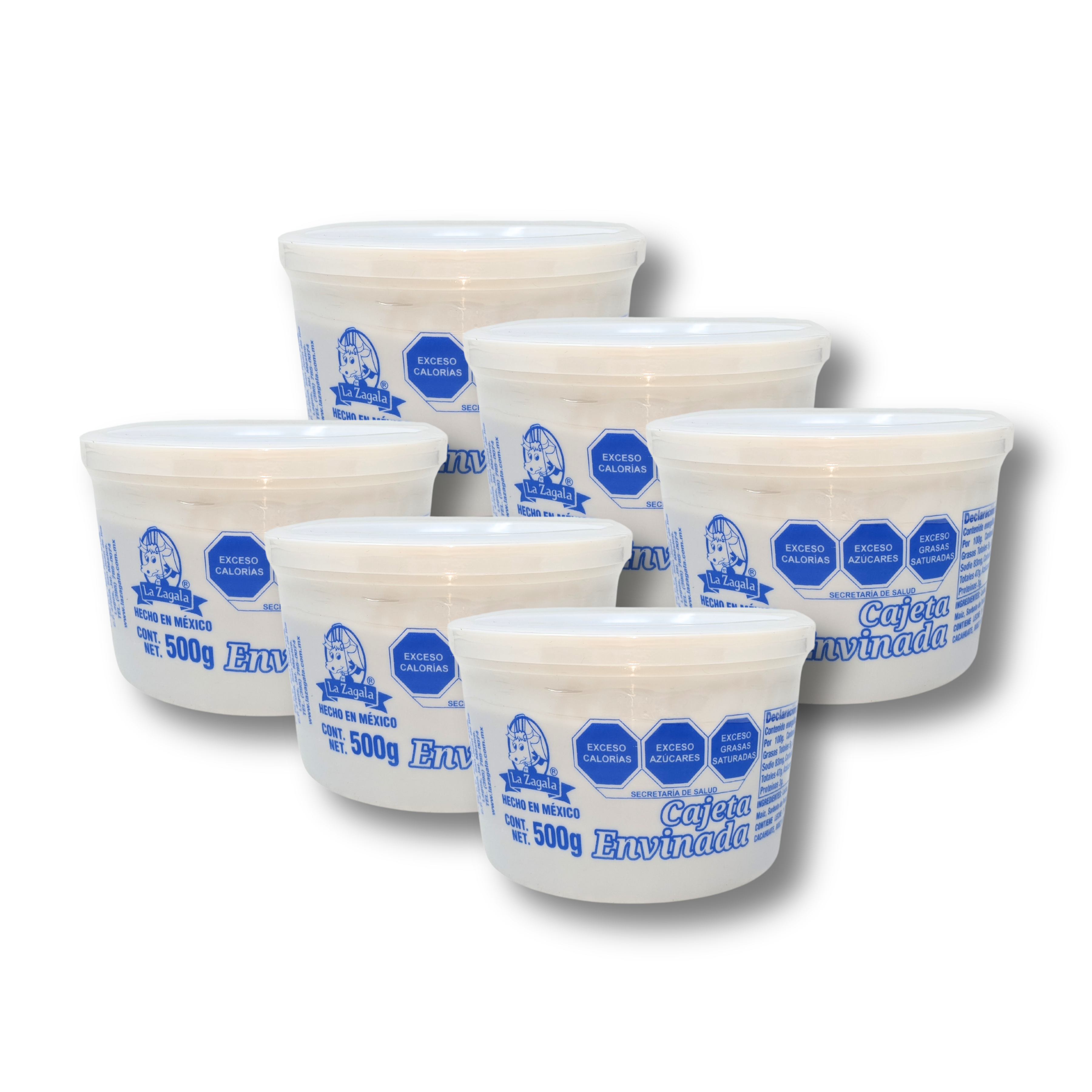 Cajeta La Zagala Envase 500 gr - Caja con 6 piezas