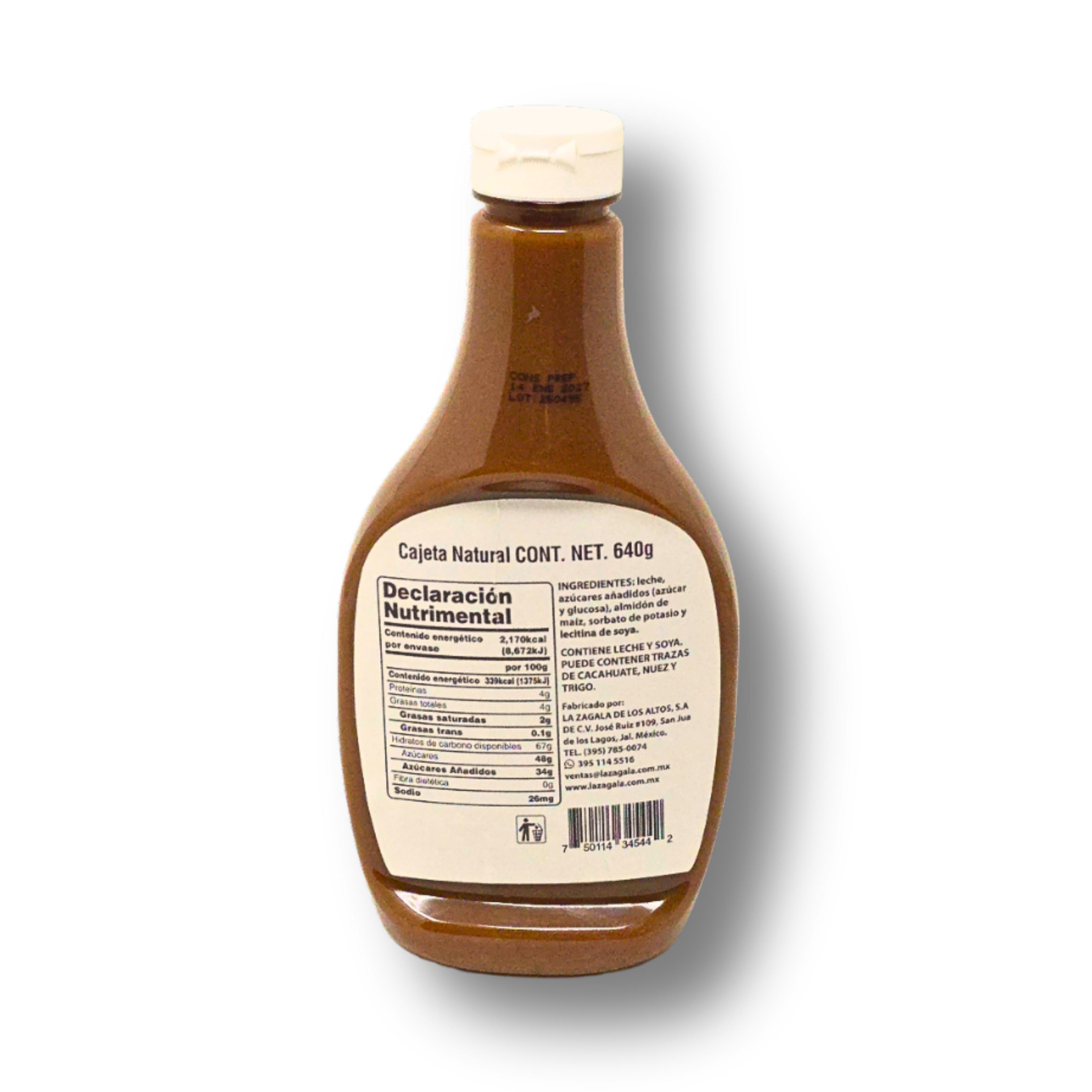 Cajeta La Zagala Squeez 640 grs