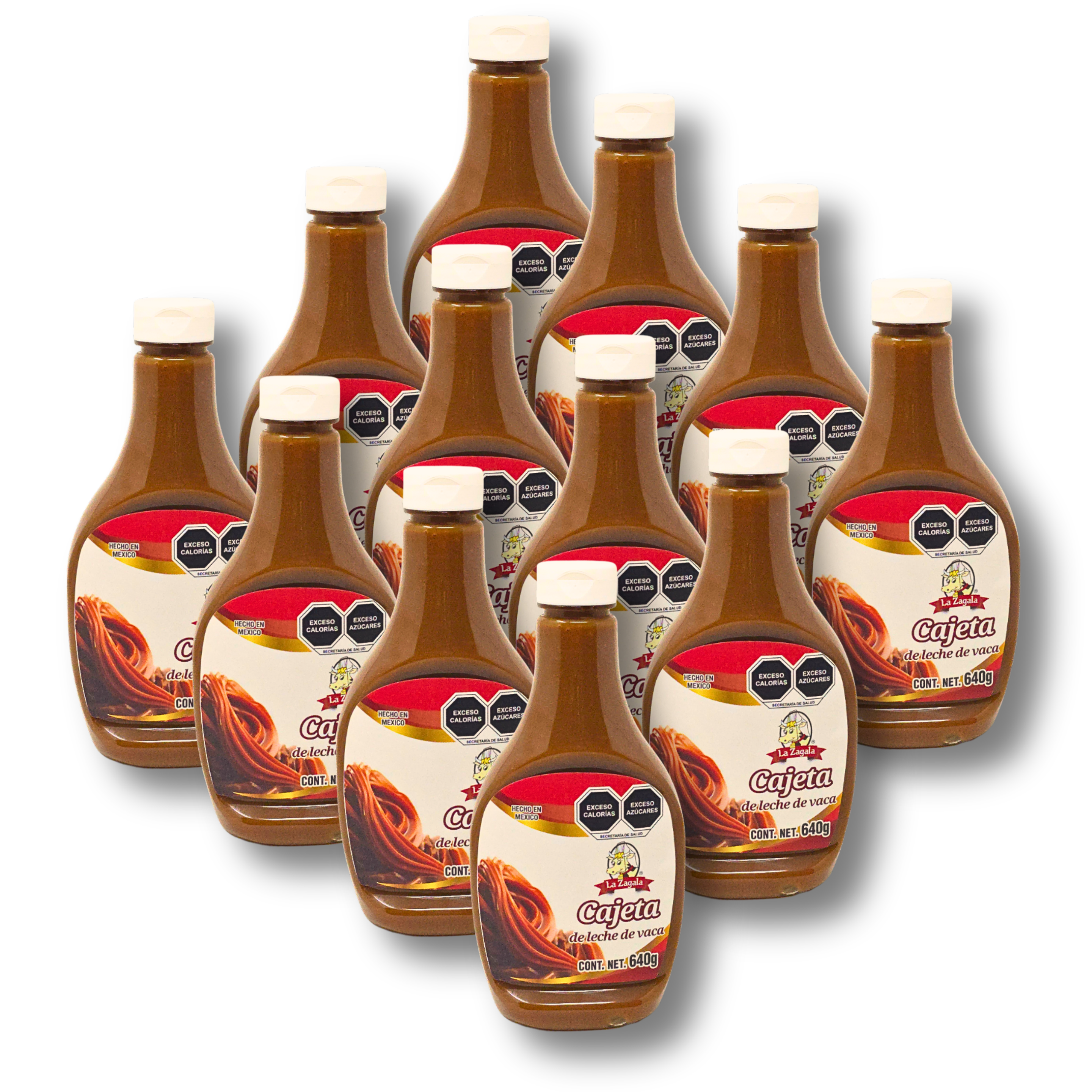 Cajeta La Zagala Squeez 640 grs - Caja con 12 piezas