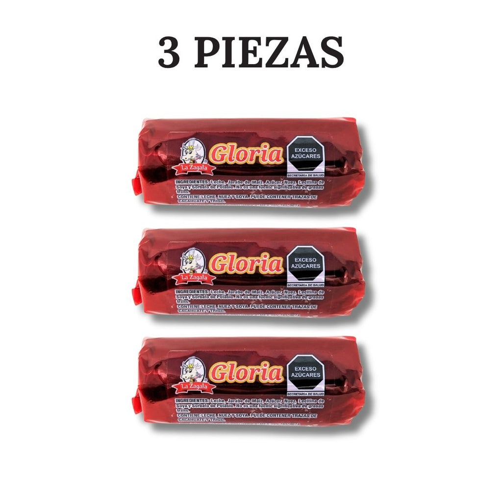 GLORIA CON NUEZ 90 GR LA ZAGALA - PACK 3 GLORIAS