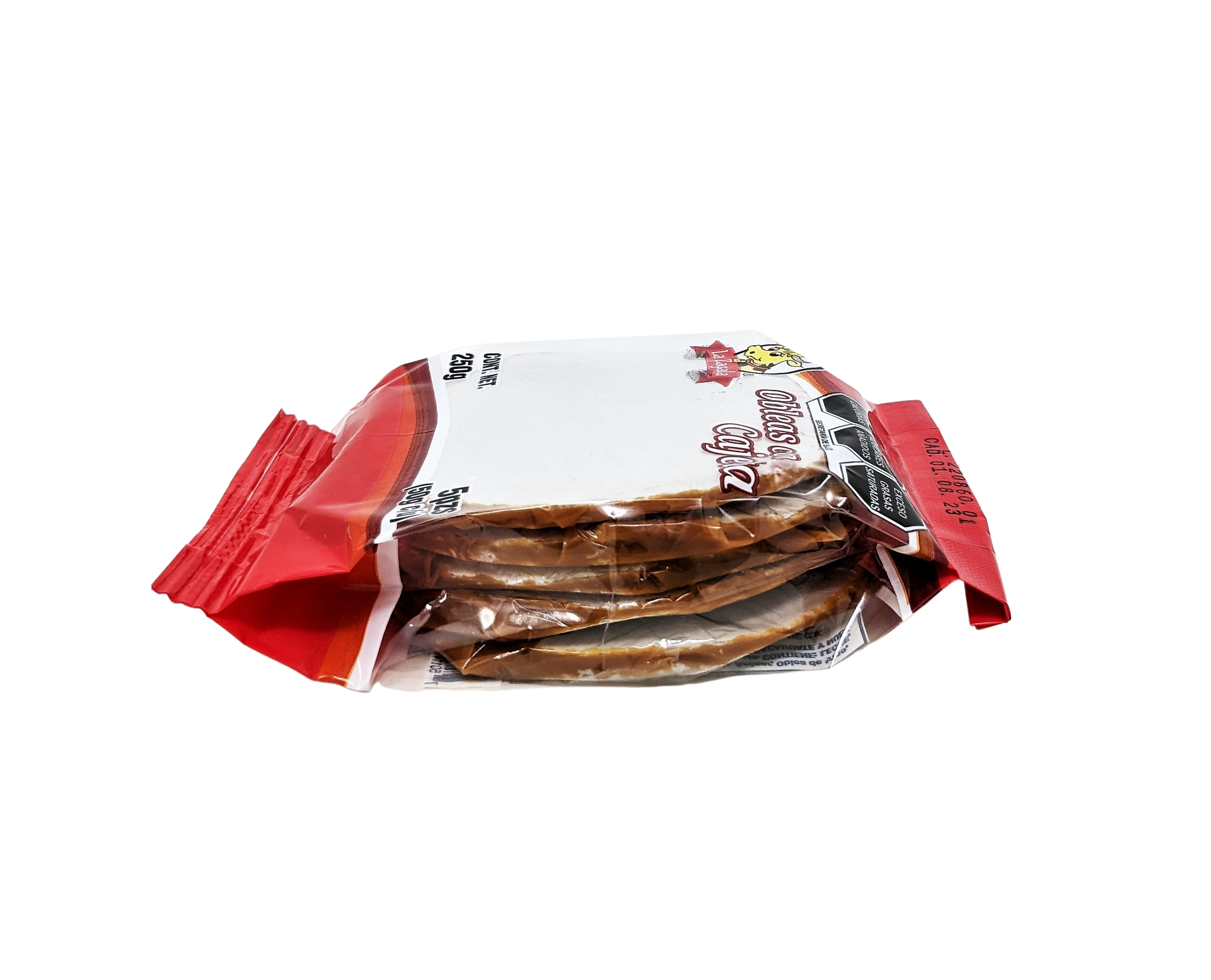 OBLEA CAJETA  50 GR LA ZAGALA  - BOLSA 5 PZ - PACK 22 BOLSAS